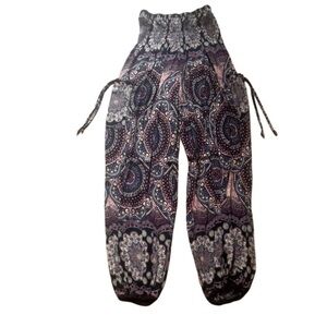Picasso Jasper Paisley Print Women's Joggers – Boho, Relaxed, Trendy & Comfortab